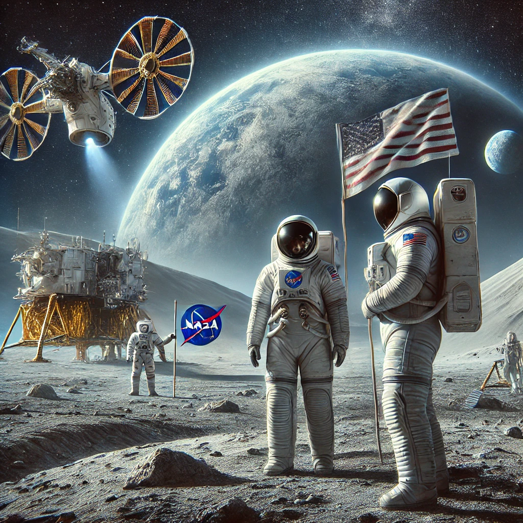 العنوان: مهمة أرتميس 3 من ناسا: أول امرأة وشخص من ذوي البشرة الملونة سيهبطون على سطح القمر